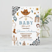 ワイルドウエストウェスタンベビーシャワーロデオボーイ 招待状 (スタンド正面)