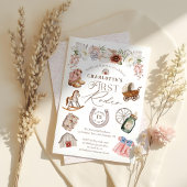 ワイルドウエストウェスタン女性のカーボーイファーストロデオ1st誕生日 招待状