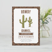 ワイルドウエストウェスタン誕生日パーティー 招待状 (スタンド正面)