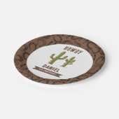 ワイルドウエストウェスタン誕生日 ペーパープレート (アングル)