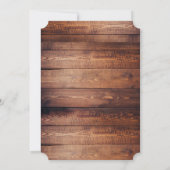 ワイルドウエストウエスタンカウボーイファースト誕生日招待状 招待状 (裏面)