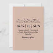 ワイルドウエストウエスタンボホ結婚式招待状 招待状 (裏面)