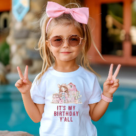 ワイルドウエストカウガール バースデーガールだよ! Tシャツ