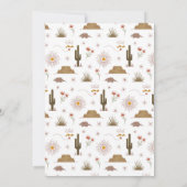 ワイルドウエストカウボーイカントリーウェスタンバースデーパーティー 招待状 (裏面)