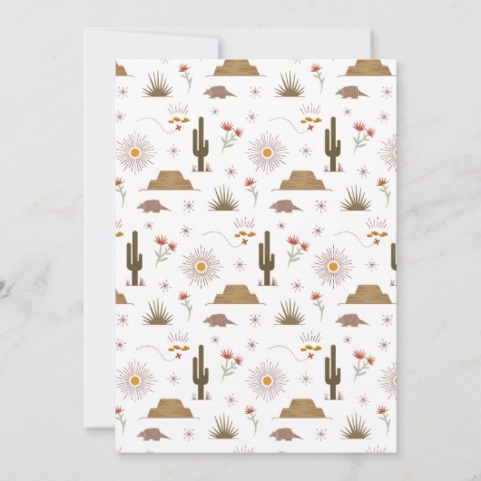 ワイルドウエストカウボーイカントリーウェスタンバースデーパーティー 招待状 (裏面)