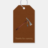 ワイルドウエストカウボーイテーマ誕生日ゲストフリット ギフトタグ (裏面)