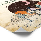 ワイルドウエストカウボーイバースデーパーティーテーブルサイン ポスター (角)