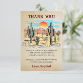 ワイルドウエストカウボーイバースデーパーティー サンキューカード (スタンド正面)