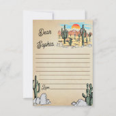 ワイルドウエストカウボーイバースデーパーティー サンキューカード (正面)