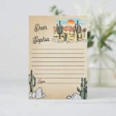 ワイルドウエストカウボーイバースデーパーティー サンキューカード (スタンド正面)