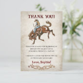 ワイルドウエストカウボーイバースデーパーティー サンキューカード (スタンド正面)