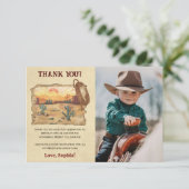 ワイルドウエストカウボーイバースデーパーティー サンキューカード (スタンド正面)