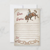 ワイルドウエストカウボーイバースデーパーティー サンキューカード (正面)