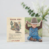 ワイルドウエストカウボーイバースデーパーティー サンキューカード (スタンド正面)