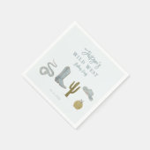 ワイルドウエストカウボーイバースデーパーティー スタンダードカクテルナプキン (角)