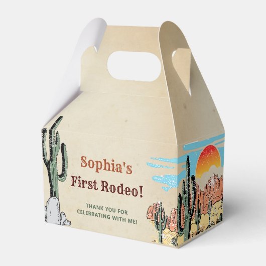 ワイルドウエストカウボーイバースデーパーティー フェイバーボックス (正面サイド)
