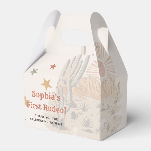 ワイルドウエストカウボーイバースデーパーティー フェイバーボックス (正面サイド)