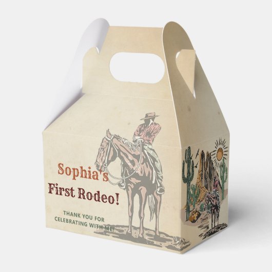 ワイルドウエストカウボーイバースデーパーティー フェイバーボックス (正面サイド)