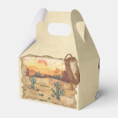 ワイルドウエストカウボーイバースデーパーティー フェイバーボックス (裏面サイド)