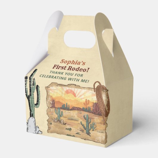 ワイルドウエストカウボーイバースデーパーティー フェイバーボックス (正面サイド)