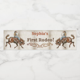 ワイルドウエストカウボーイバースデーパーティー ペットボトルラベル