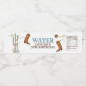 ワイルドウエストカウボーイバースデーパーティー ペットボトルラベル (シングルラベル)