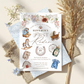 ワイルドウエストカウボーイファーストRodeo 1st誕生日 招待状