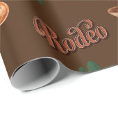 ワイルドウエストカウボーイブラウンラッピング紙 ラッピングペーパー (ロールコーナー)