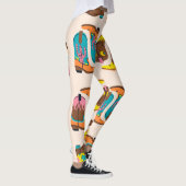 ワイルドウエストカウボーイブーツ：ファッションコンセプトパターン レギンス (右)