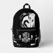 ワイルドウエストカウボーイブーツ プリントバックパック (正面)
