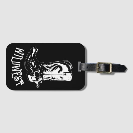 ワイルドウエストカウボーイブーツ ラゲッジタグ (正面横)