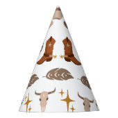 ワイルドウエストカウボーイロデオウェスタン誕生日 パーティーハット (正面)