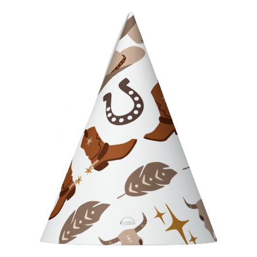 ワイルドウエストカウボーイロデオウェスタン誕生日 パーティーハット (左)