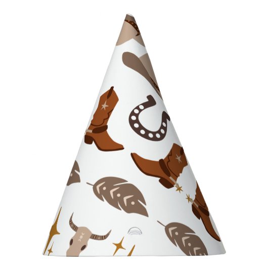ワイルドウエストカウボーイロデオウェスタン誕生日 パーティーハット (右)