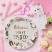 ワイルドウエストカウボーイロデオバースデーパーティー ペーパープレート (パーティー)