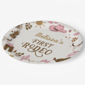 ワイルドウエストカウボーイロデオバースデーパーティー ペーパープレート (アングル)