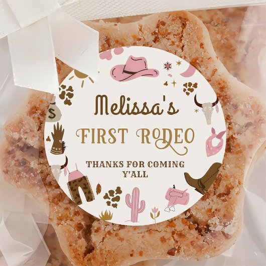 ワイルドウエストカウボーイロデオ誕生日サンキューユナイテッド ラウンドシール