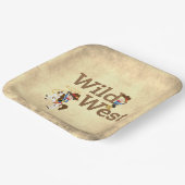 ワイルドウエストカウボーイ女性のカーボーイウェスタンテーマ紙プレート ペーパープレート (傾斜あり)