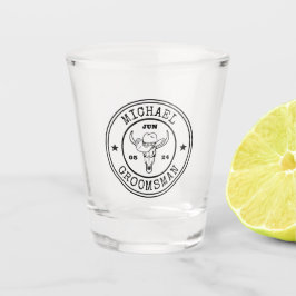 ワイルドウエストカウボーイ素朴ロカスタマイズゴGroomsmen ショットグラス