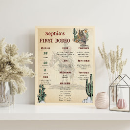 ワイルドウエストカウボーイ誕生日マイルストーンサイン