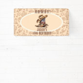 ワイルドウエストカウボーイ誕生日 横断幕 (インサイチュ)