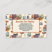 ワイルドウエストカウボーイ赤ちゃんシャワーベビー エンクロージャーカード (正面)