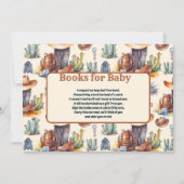 ワイルドウエストカウボーイ赤ちゃんシャワーベビー 招待状 (正面)