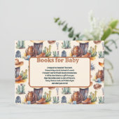 ワイルドウエストカウボーイ赤ちゃんシャワーベビー 招待状 (スタンド正面)