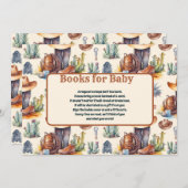 ワイルドウエストカウボーイ赤ちゃんシャワーベビー 招待状 (正面/裏面)