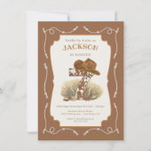 ワイルドウエストカウボーイ7th誕生日パーティー 招待状 (正面)