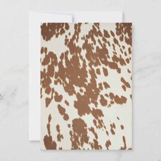 ワイルドウエストカウボーイ8thバースデーパーティー 招待状 (裏面)