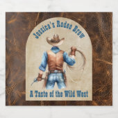 ワイルドウエストカウボーイ ビールラベル (シングルラベル)