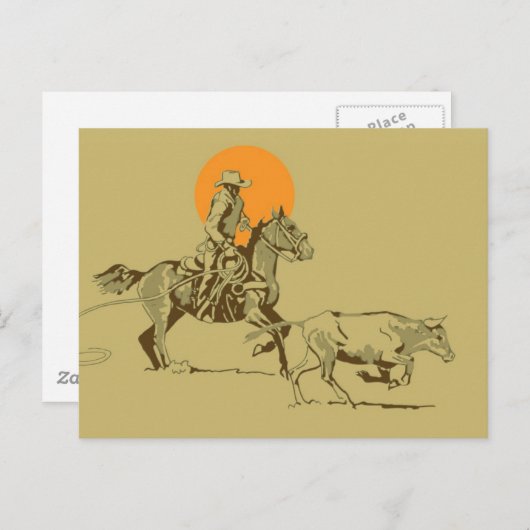 ワイルドウエストカウボーイ ポストカード (正面/裏面)