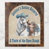 ワイルドウエストカウボーイ ワインラベル (シングルラベル)